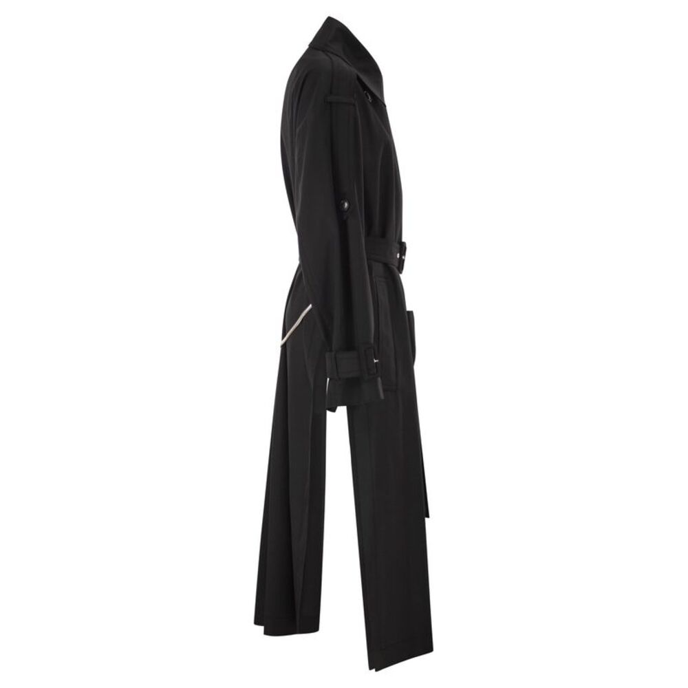 Sportmax Women Spxgocce - Long Trench Coat In Water-Repellent Twill - Picture 3 of 4